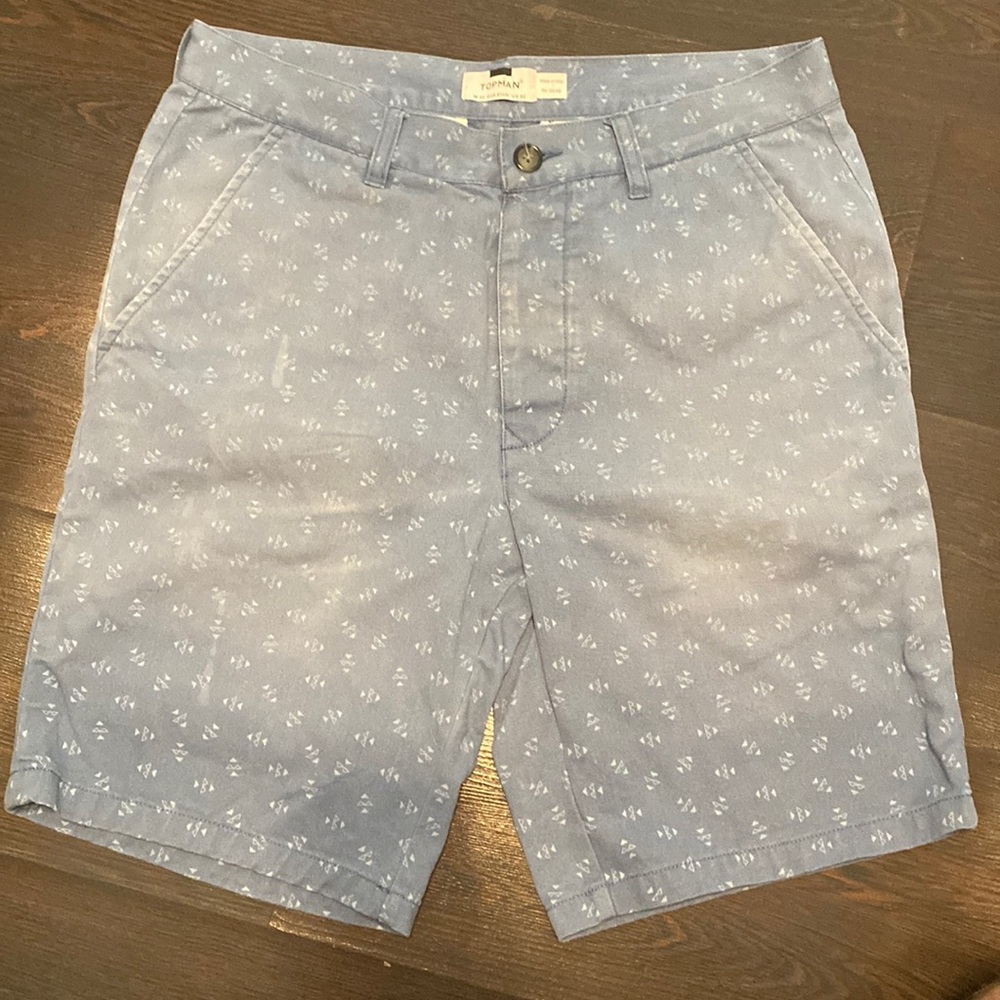 Topman light blue shorts